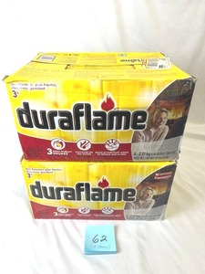 lot 62 image: (2) New Cases of DuraFlame Firelogs (3 Hour Burn) - 12 Total Logs