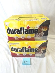 lot 64 image: (2) New Cases of DuraFlame Firelogs (3 Hour Burn) - 12 Total Logs
