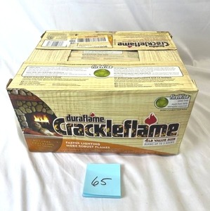 lot 65 image: One New Case of DuraFlame Crackle Flame Firelogs (3 Hour Burn) - 6 Total Logs