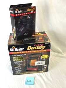 lot 67 image: New Mr. Heater Portable Buddy (MH9BX) Portable Propane Heater with New Storage Bag