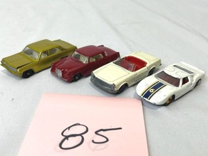 lot 85 image: Vintage Matchbox Lesney Lot - #41 Ford GT#27 Mercedes#36 Opel Diplomat#53 Mercedes 220 SE