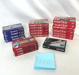 lot 110 image: NEW (Sealed) lot of Audio Cassette Tapes