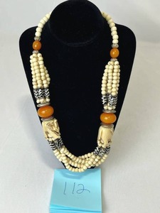 lot 112 image: Ornate Necklace from the Estate of General John W. Vessey, Jr. (23 Long)