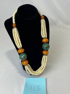 lot 113 image: Ornate Necklace from the Estate of General John W. Vessey, Jr. (24 Long)