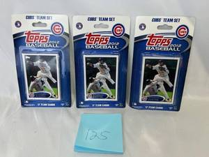 lot 125 image: (3) New 2012 Topps Baseball Chicago Cubs Team Sets - Alfonso Soriano, Anthony Rizzo