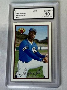 lot 126 image: 1989 Bowman #220 Ken Griffey, Jr. RC