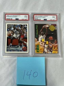 lot 140 image: Shaquille ONeal RC Lot (PSA 9)