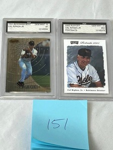 lot 151 image: Cal Ripken FGS 10 Baseball Card Lot