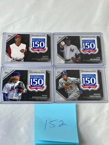 lot 152 image: 2019 Topps 150th Anniversary Commemorative Patch Lot - Barry Larkin  Syndergaard  Machado  Severino