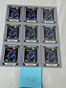 lot 156 image: 1991 Leaf #241 Larry Walker RC Lot in Nice Condition