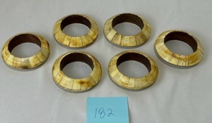 lot 182 image: Vintage Lot of Animal BoneWood Bracelets