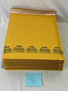 lot 186 image: (10) New #5 Eco-Lite Bubble Mailers