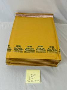 lot 189 image: (10) New #5 Eco-Lite Bubble Mailers