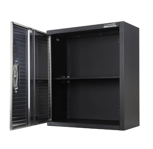 lot 135 image: NEW Seville Classics UltraHD Single Door Wall Cabinet
