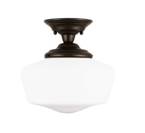 lot 270 image: SEAGULL ACADEMY ONE LIGHT SEMI-FLUSH MOUNT - 77436-782