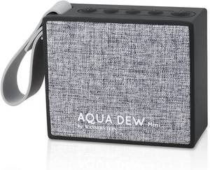 lot 804 image: Aqua Dew Mini - Portable Alexa Smart Speaker, Waterproof Bluetooth Speaker, IPX6 Waterproof for Home and Outdoor, Wireless Stereo Pairing for Awesome Party Experience