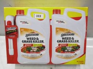 lot 333 image: NEW Spectracide Weed & Grass Killer, AccuShot Sprayer  Refill, 1.33-gal