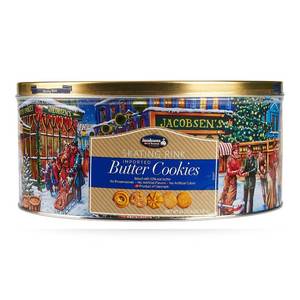 lot 398 image: NEW Jacobsens Original Premium Danish Butter Cookies (3.53 lbs.) 525 Exp