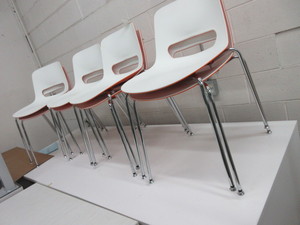 lot 249 image: HARVEST TABLE WITH FALCON CHAIRS