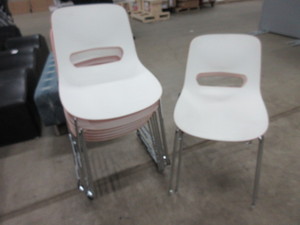 lot 250 image: FALCON SLED BASE AND 4 LEG CHAIRS