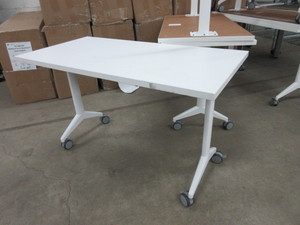 lot 276 image: ALLSTEEL ROLLING WORK TABLES