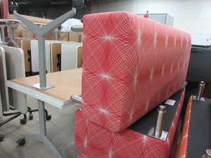 lot 298 image: UPHOLSTERED BENCH SEATING