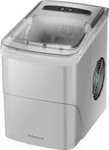 lot 2 image: Insignia- Portable Ice Maker with Auto Shut-Off - Silver