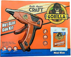 lot 41 image: Gorilla Dual Temp Full-Size Hot Glue Gun Kit with 30 Hot Glue Sticks