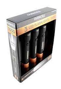 lot 98 image: Duracell Ultra 550 Lumens Aluminum Flashlight (3 Pack)