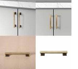 lot 106 image: Hexa Series Modern Bronze Cabinet Pull, 5-pack
