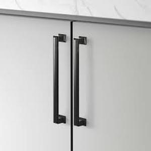 lot 107 image: Octa Series Modern Cabinet Pull, 10-pack, Black