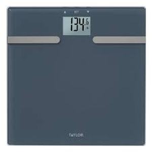 lot 111 image: Glass Body Composition Personal Scale Blue - Taylor