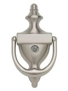 lot 113 image: Colonial Satin Nickel Door Knocker