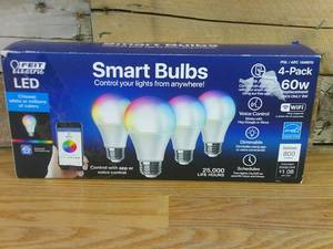 lot 96 image: Feit Electric 1648970 9W LED Smart Bulbs (4-Pack)