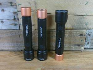 lot 99 image: Duracell Ultra 550 Lumens Aluminum Flashlight (3 Pack)-Out of Box-Batteries not Included