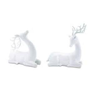 lot 122 image: Modern Deer (Set of 2)10H,13.5H Polystone