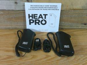 lot 126 image: 2 Pack of Heat Pro Rechargeable Hand Warmer