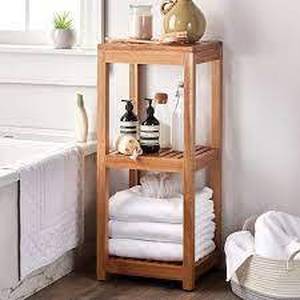 lot 170 image: Mesa 3-Tier Acacia Storage Shelf