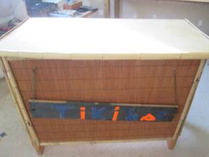 Totally trendy Homemade Fold-up Tiki Bar
