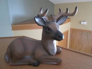 Large Ceramic Deer statue approximately 1815