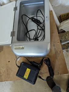 Vector portable mini-compact fridge with 12v and acDC power supplies