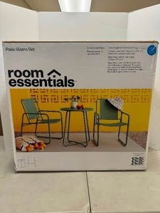 lot 1 image: Room Essentials Green Patio Bistro Set