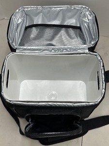 lot 33 image: Coleman CoolerLunch Box Black Medium 2 Zipper Compartments Removable And washable Plastic Insert