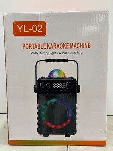 lot 48 image: Portable Karaoke Machine With Disco Lights and Wireless Microphone