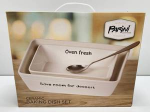 lot 31 image: Parini Cookware Ceramic Baking Dish Set