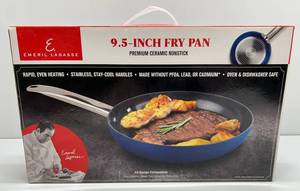lot 53 image: Emeril Lagasse 9.5 - Inch Fry Pan Premium Ceramic Non-Stick