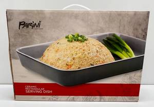 lot 66 image: Parini Cookware Ceramic Rectangular Serving Dish