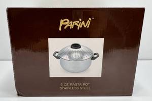 lot 69 image: Parini 6 Qt. Pasta Pot Stainless Steel