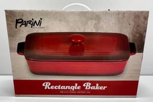 lot 71 image: Parini Cookware Rectangular Baker Non - Stick Ceramic Bakeware Dish