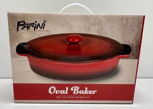 lot 73 image: Parini Cookware Oval Baker Non - Stick Ceramic Bakeware Dish